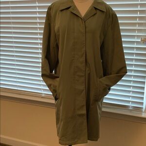 New York & Company Olive Trench Coat